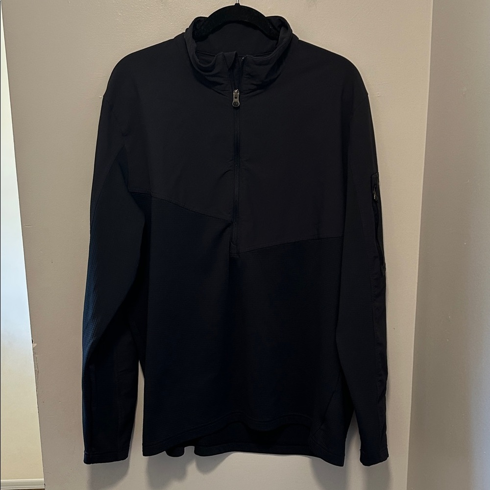 Under Armour Black Quarter-Zip Pullover Running Jacket Size XL